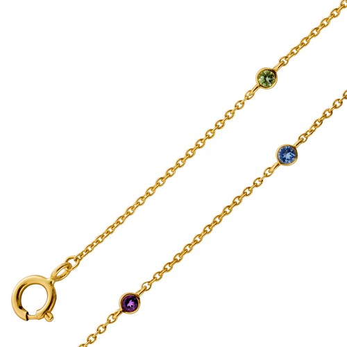 Amethyst armband gold - gold, 14k