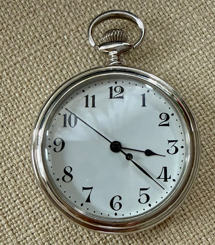 Taschenuhr silber poliert