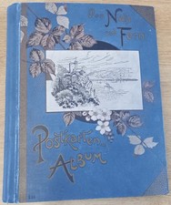 altes Ansichtskarten-Album für Ansichtskarten / Postkarten, leer, für 200 Karten