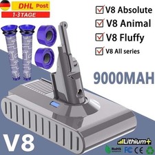 9,0Ah Für Dyson V8 Akku 21,6V