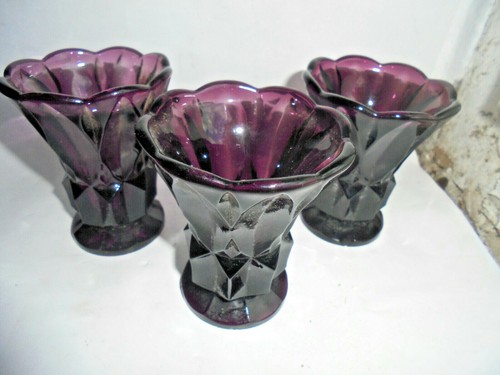 Kleine glasvase vase art - 3x,