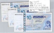 3 Geldscheine Tunesien - 10