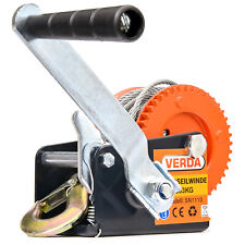 Profi Seilwinde 363kg Handseilwinde Bootswinde Winde Anhänger 800lbs 10m