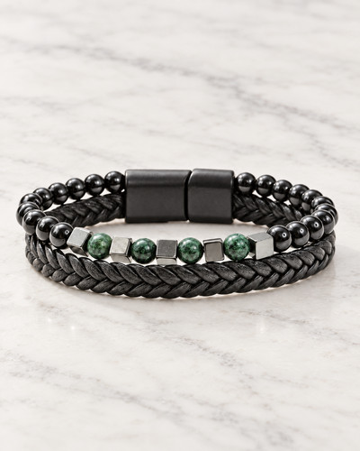 Herren echt lederarmband - herren,