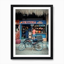 Früchte und Fahrrad auf Isla