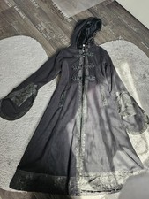 Poizen Industries Damen Mantel mit Stickerein, ungetragen, schwarz, Größe L