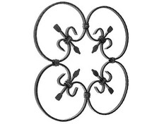 Schmiedeeisen ornament 38x38cm - schmiedeeisen,