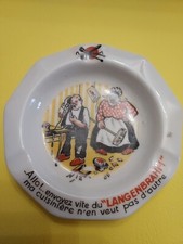 Alter Limoges Aschenbecher Werbung Langenbrahm Jean Pierret Paris humorvoll