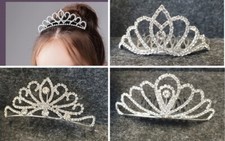 Krone haarschmuck kristall - krone,