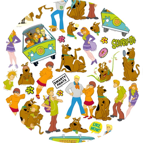 45x scooby doo sticker - 45x,