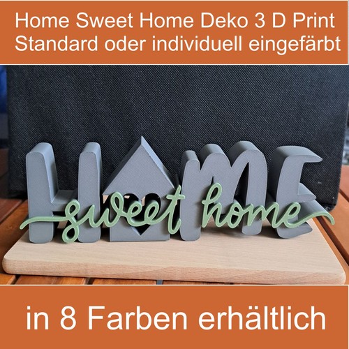 Home sweet deko schild - home,