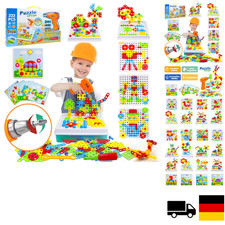 3D Puzzle mit Akku-Bohrer | Kreativspielzeug für Kinder