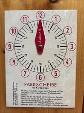 alte org. DDR PKW Parkscheibe gebraucht Trabant Wartburg usw Scheunenfund