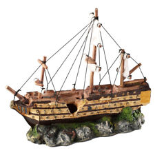 Aqua Della Aquariumdekoration Segelboot 37x12x28,5cm für Zierfische