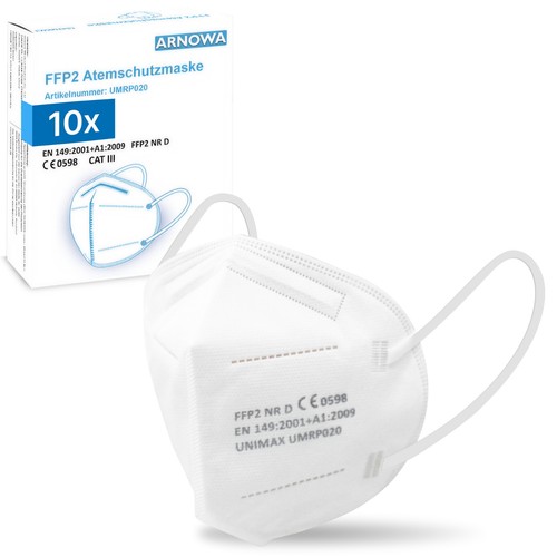 10x 100x ffp2 maske - maske, weiß