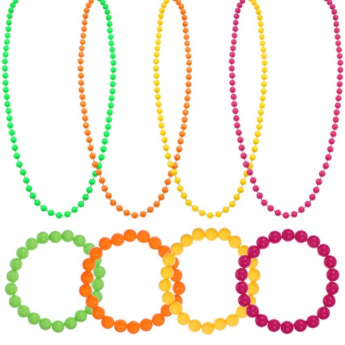 Pcs neon halsketten - 8, armreif