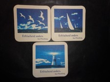 Bierdeckel Brauerei Petersen Flensburg (3) Brauereiseite dünner Goldrand