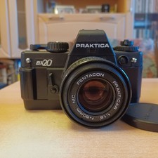 Spiegelreflexkamera Praktica BX20 mit 3 Objektiven,Telekonwerter und Blitzlicht