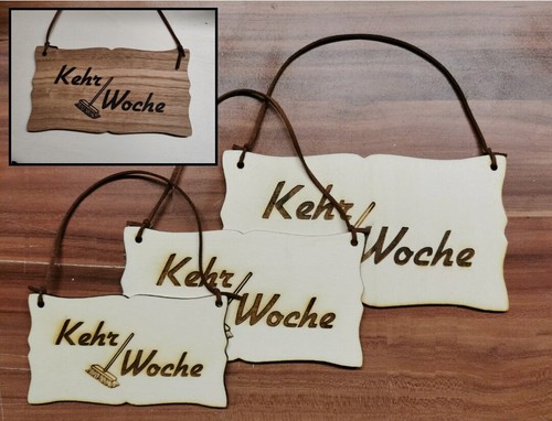 Kehrwoche türschild vintage - kehrwoche,