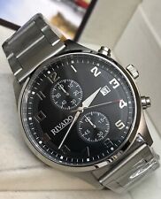 Flieger Herrenuhr Chronograph 44 mm Rivado Edelstahl arabische Zahlen RIGS-20221