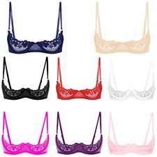 Frauen Unterwäsche Underwired BH Floral Nachtwäsche Harness Brassiere Sexy Top