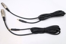 2x Low noise Microphone Cable Mikrofonkabel á 2m  XLR weibl/ Klinke 3,5mm Stereo