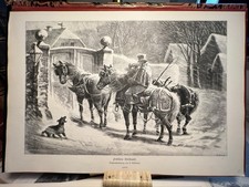 Postillon Weihnachten 19Jh