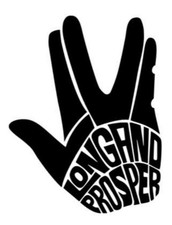 1x  STAR TREK Autoaufkleber