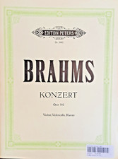 Brahms Konzert-Opus 102-Violine, Violoncello, Klavier-Edit. Peters-3902-Nr. 9161