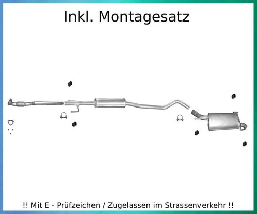 Auspuffanlage für opel corsa - für,