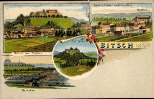 Litho bitche bitsch lothringen - litho,