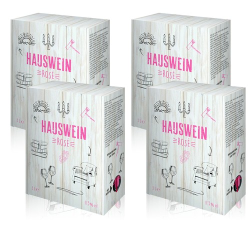 Hauswein rosé halbtrocken - hauswein, rosé,