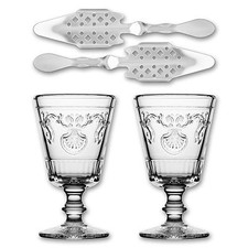 2x La Rochere Absinth Glas