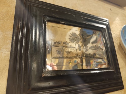 Niello silver frame - niello,