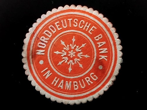 Siegelmarke norddeutsche bank - norddeutsche,