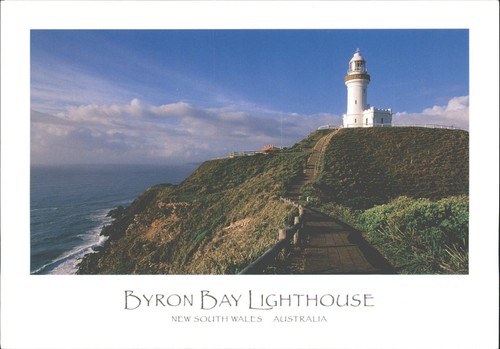 Byron bay lighthouse postcard - byron,