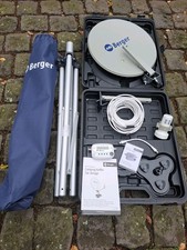 Satelittenanlage mit Koffer Camping" Berger", mit Stativ-Alu und SAT-Finder