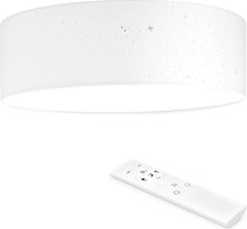 LED Deckenleuchte rund mit Sterneneffekt warmweiß 22W Design Deckenlampe