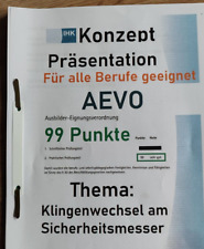 AEVO Prüfung 99 Punkte Note 1 Präsentation Konzept Handout ADA Schein Ausbilder