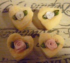 Badepralinen Set 4 Stück Orangenbad Herzen