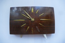 DDR Wohnzimmeruhr, 60- iger Jahre Design, Holz, massiv, Vintage, sehr dekorativ