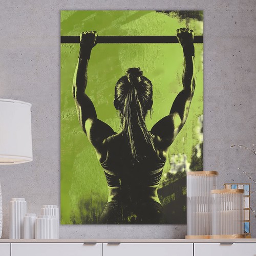 Fitness leinwand bild gym - fitness,