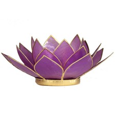 Lotus Teelichthalter aus