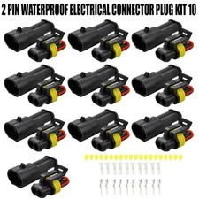 10 Paar KFZ Stecker Steckverbindung Steckverbinder Auto Wasserdicht Kabel 2polig
