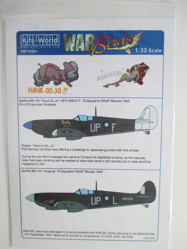Spitfire viii decalbogen - ,