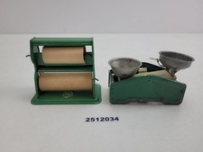 Kaufmannsladen Zubehör EMKA Rollenhalter Waage Blech DDR Spielzeug #2512034