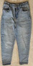 Gina Tricot: High Waist G PERFECT JEANS, hellbau, Gr. 40, Casual Look, mit Etike