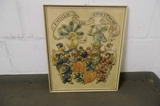 Kellerfund  - Altes Bild. Edel - Familien - Wappen, 19Jhdt.