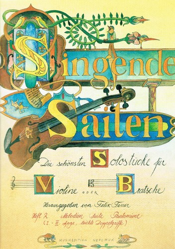 Noten singende geige die - noten,