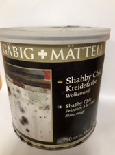 33,32€/L Gäbig+ Mätteli Shabby Chic Kreidefarbe 0,75L Wandfarbe Wolken-Weiss (10